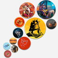 Artvibes Lord Mahadev & Shri Krishna Spiritual Hindu Round Shape MDF Wooden Wall Decor Items | Spiritual Decor Items | Wall Illustrations| Stylish Modern Decor Item | Gift Items (WPS_109N), Set of 11