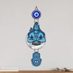 Artvibes Lord Shiva Namaste Evil Eye Wall Hanging for Home Entrance | Spiritual MDF Wall Decor | Vastu Decorative Art for Living Room | Temple & Office | Gift Item (WH_8589N)