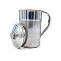 Adoko Premium Copper Lined Stainless Steel Water Jug Pitcher 1.5L | Ayurvedic Health Benefits, Luxury Design, Leak-Proof, Ideal for Serving & Storage