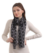 EH 100% Pure Mulberry Silk Scarf for Women, head scarf, neck scarf, hair scarf, digital printed long (22 X 72) (MC 21)