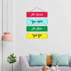 Artvibes The Harder You Work The Better You Get MDF Wood Wall Hanger Ornaments | Quotes Decor Item | Motivational Wall Decor | Wall Poster | Graphic Art | Office Wall Decoration Items (WH_5108NN)
