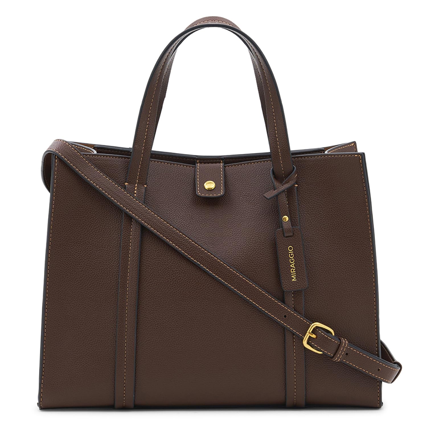 Miraggio Grace Solid Tote Bag For Women With Adjustable & Detachable Sling | Tote Bag For Women Stylish