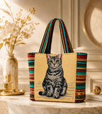 CULT FACTORY Printed Office Tote Bag for Woman Big Size Hand Bags for Women Stylish Ladies Purse (Grey)