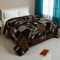 BLAN STAR Super Soft Printed Double Bed Blanket for Heavy Winter, Single Ply Mink Blanket King Size with 240 x 220 Cm –(Multicolor, Pack of 1) CP-123 Kafalo