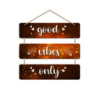 Artvibes Good Vibes Only Decorative Wall Hanging Ornaments | Quotes Decor Item | Wall Poster | Mdf Wall Decoration for Office | Wall Art Print | Inspirational Quotes | Gift Items (WH_5301N)