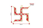 KridayKraft Metal Wall Hanging Swastik Vastu for Home Office Wall Décor Decorative Showpiece Item Wall Sculpture Modern Wall Art for Decoration & Gifting Purpose