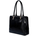 HYATT Leather Accessories Full Grain Natural Leather Top Handle Tote Handbags & Shoulder Bags For Women Office (Dimension- L-14 X H-12 X W- 5 Inch, Weight- 0.7 Kg - Black)