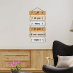Artvibes Shri Krishna Govind Hare Murari Mantra Printed Wooden Wall Hanging For Positivity | Spiritual Decor | Livng Room | Home Decor | Wall Illustrations | Religious Wall Art | Gift Items (WH_3267N)
