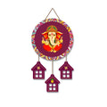 Artvibes Lord Ganesha Auspicious Wooden Art Work Wall Hanging For Good Luck Properity Vastu | Spiritual Decor Items | Paintings | Wall Poster| Stylish Modern Decor Item | Gift Items (WH_7204N)
