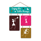Artvibes Enjoy The Little Things Wall Hanging Wooden Art | Quotes Decor Item | Wall Poster | Office Decor | Inspirational Quotes Wall Art | Mdf Wall Decoration | Unique Gift Items (WH_6503N)