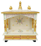 Kamdhenu Art and Craft Wooden Temple/Home Temple/Pooja Mandir/Pooja Mandap/Temple for Home (G20SI)