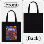 Kirmada Black Cotton Tote Bag | Zindagi Ek Meme Hai Toh Hasso Yaar Design | Funny Desi Meme Tote for College, Shopping & Daily Use | Zipper Closure | Reusable Eco Friendly Gift for Meme Lovers