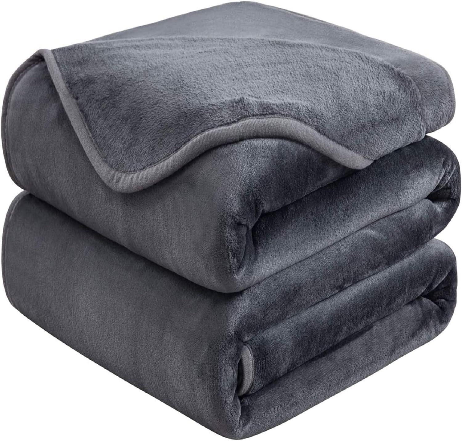 BSB HOME® Mink Blanket for Single Bed 1.4 kg Blanket | Ultrasoft & Lightweight Solid Blanket for Winter & Mild Winter Sofa, Couch - Single, 60x88 inches - 1.4 kg | Grey Kafalo