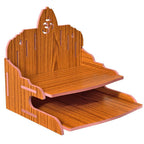 MS Enterprises Wooden Beautiful Plywood Mandir Pooja Room Home Decor Office OR Home Temple Wall Hanging Product (RED D)
