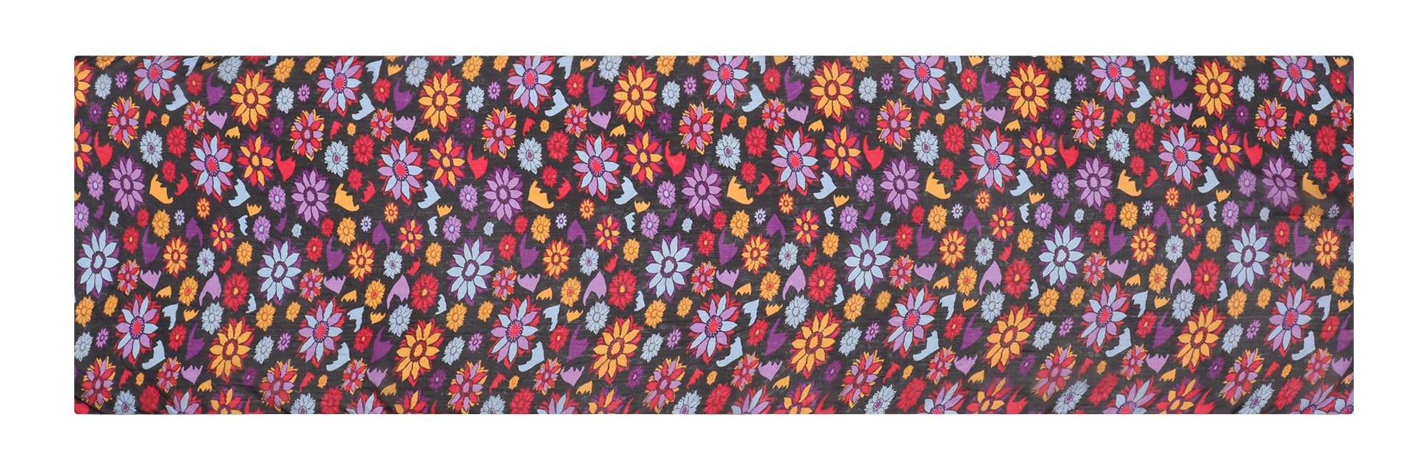 EH 100% Pure Mulberry Silk Scarf for Women, head scarf, neck scarf, hair scarf, digital printed long (22 X 72) (MC 26)