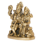 ARTVARKO Brass Shiva Parvati Shiv Parivar Shankar Bhagwan Ganesh Family Idol Statue Sculpture Home Office Temple Puja Decor (Small- 6x3x6.5 cm)