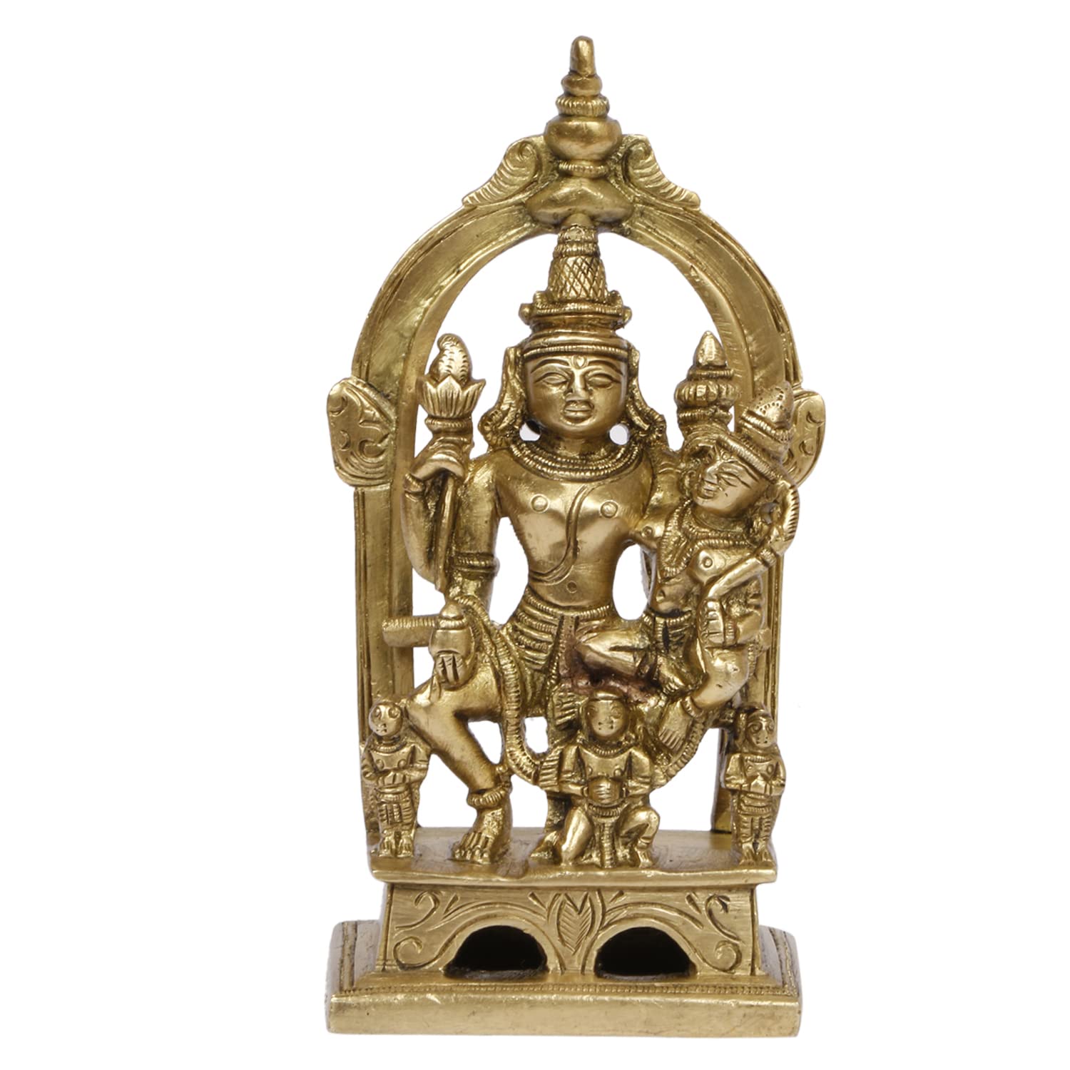 ARTVARKO Brass Vishnu Laxmi on Garuda Dev Murti Statue Showpiece for Decoration & Puja Temple Home Décor
