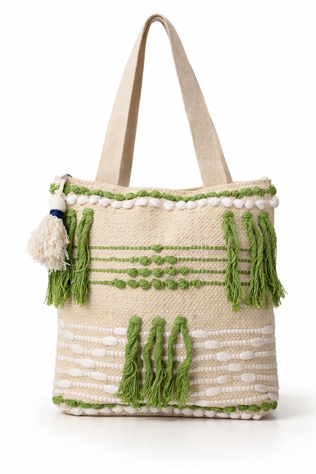 Handmade Cotton Boho Tote Bag for Women | Daily Shoulder Bag | 14x14