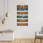 Artvibes Shri Lakshmiji & Divine Nature Wall Hanging Home Decorative Wall Art for Living room | Spiritual Decor Items | Wall Sculpture | Signs & Plaques| Stylish Modern Decor Item | Gift (WH_6730N)