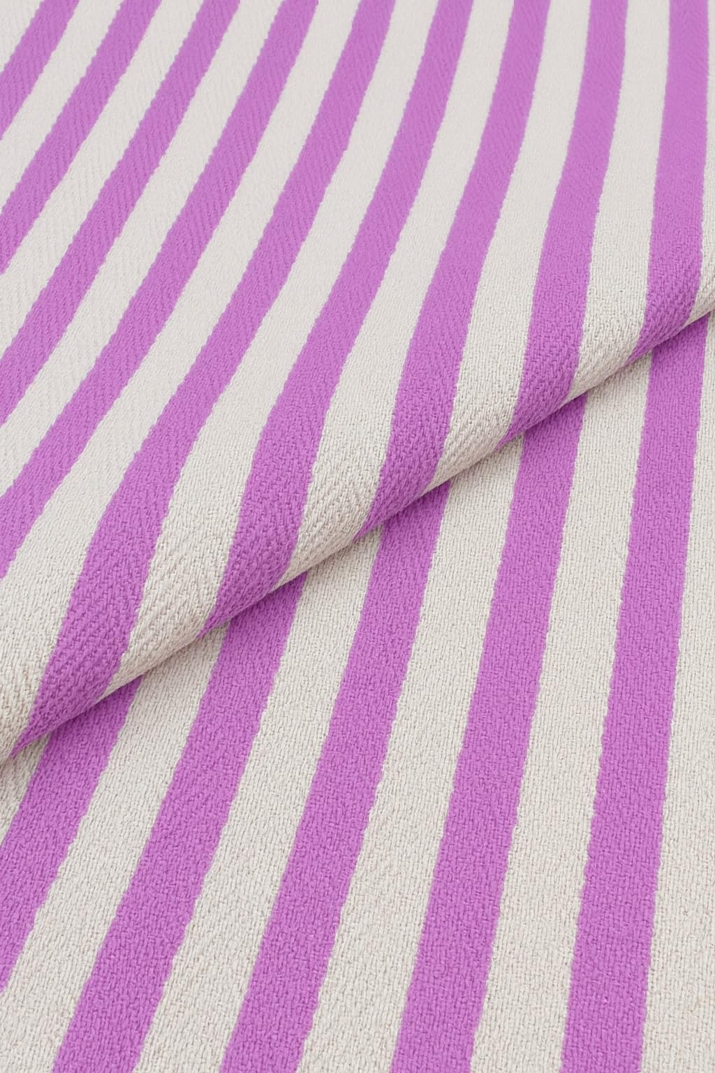 AWARD VELVETS - 100% Cotton - Light Purple Stripes Cushion Covers Set of 2 (16 x 16 inches) - Cushion Covers for Sofa & Living Room Decor
