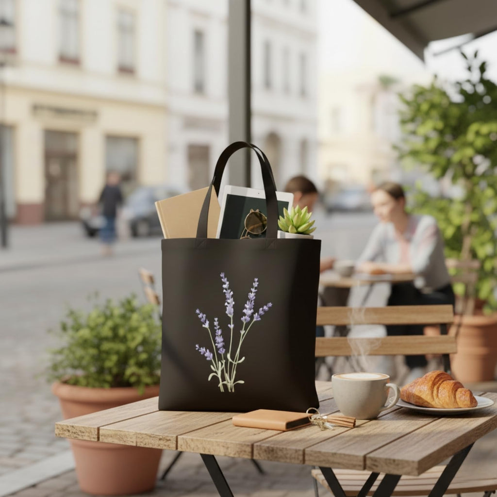 STRUTT Foldable Canvas Tote Bag for Women, Tote Bag for College Girls,100% Organic Cotton Reusable Shopping Bag for Grocery, Eco-Friendly Multi-Purpose Bag for Travel & Daily Use- Purple Lilac