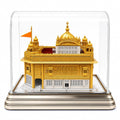 LYF Trend Golden Temple Harmandir Sahib Replica with LED Lights & Premium Display Case – Mini Religious Showpiece for Home Decor & Gifting