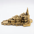 Svarn Studio Brass Ram Mandir Ayodhya Temple Replica 10x7x4.5 cm