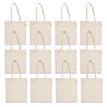 DASKHAT Reusable Tote Bags|100% Organic Cotton Shopping/Grocery Bag| Eco-Friendly,Multi-Purpose Bag| Sturdy Canvas Bags | Perfect Ideal Gift with Free Travel Pouch |Pack of 24|Size -16x14”)