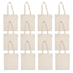 DASKHAT Reusable Tote Bags|100% Organic Cotton Shopping/Grocery Bag| Eco-Friendly,Multi-Purpose Bag| Sturdy Canvas Bags | Perfect Ideal Gift with Free Travel Pouch |Pack of 24|Size -16x14”)