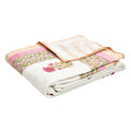 BLOCKS OF INDIA 100% Cotton Dohar King Size Reversible Hand Block Printed Malmal Summer Dohar/Blanket (Pink Cream Flower) Kafalo