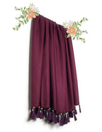 Chandwasia Viscose Fabric Stole & Shawl for Women & Girls | Soft Lightweight Scarf for Summer & Winter - Wine