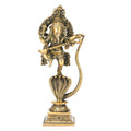 Svarup Brass Dancing Ganesha Idol in Gold Color Height 10 Inch Weight 1.4 Kg