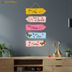 Artvibes Motivational Quotes MDF Wood Wall Hanger Ornaments | Quotes Decor Item | Motivational Wall Decor | Wall Accent | Graphic Art | Gift Items | Office Wall Decoration Items (WH_7309N)