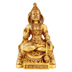 ARTVARKO Big Brass Lord Hanuman Murti for Home Puja Blessing Posture Idol Bajrangbali with Gada Statue for Pooja Gift Living Room Mandir Height 18 Inch