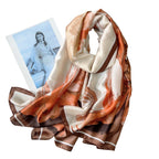 CrossKulture Female Polyester Blend Two Toned Silken Feel Scarf for Women | Stylish, Soft & Lightweight Stole | Polyester Blend Feel Neck Scarf, Hair Scarf, Head Scarf, Multicolor