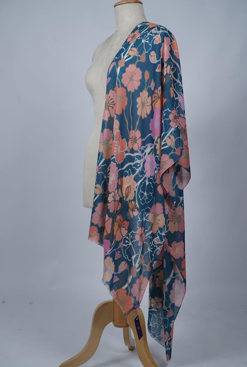 VIC Cotton Modal Digital Print Scarf for Women | Digital Print Designer Stole | Soft Lightweight Luxury Wrap | Premium Cotton Modal Blend | 55 x 170 cm | VIC-SM-DP5517 (Floral Elegance)