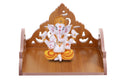 Nexat Plywood Hindola Like a singhasan and Temple for Office Store and Home in Using for Worship (Size - Small) Length (8 Inches), Width (6 Inches), Height (5.5 Inches) (RED 1)
