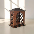 Premium Acrylic Temple for Pooja Room, Car Dashboard, Study Table Acrylic Home Temple (Brown)