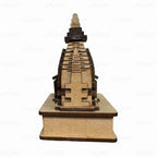 eXme Wooden Kedarnath Temple Replica – Intricately Carved, Compact 3D Design, Wood Decor (Piece of 1)