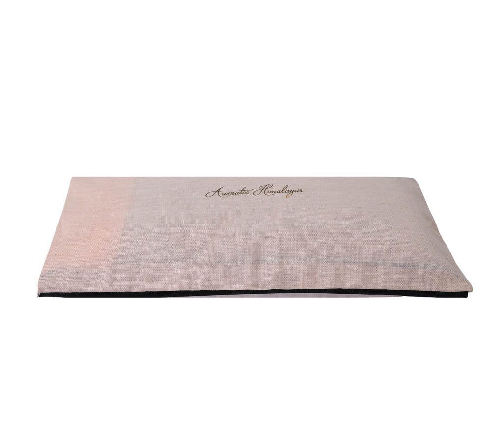Aromatic Himalayas 100% Cotton Eye Pillow with Flaxseed & Lavender for Stress Relief, Sleep, Dryness in Eyes, Puffiness, Dark Circles, Sinus Congestion, Yoga and Meditation-Perfect for Self Care Gifts-Brown