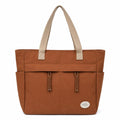 ELESUNCDOU Canvas Tote Bag for Women, College Office Tote Bag, Durable