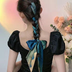 Qleema 3Pcs Satin Scarf for Women Stylish, Hair Scarf Belt for Jeans