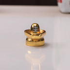 Kridaykraft Metal Shivling for Pooja Small Size Shiv Lingam Statue Idol Puja Gift Purpose Home Décor Mandir Temple Vastu Showpiece Height 3.5 Cm