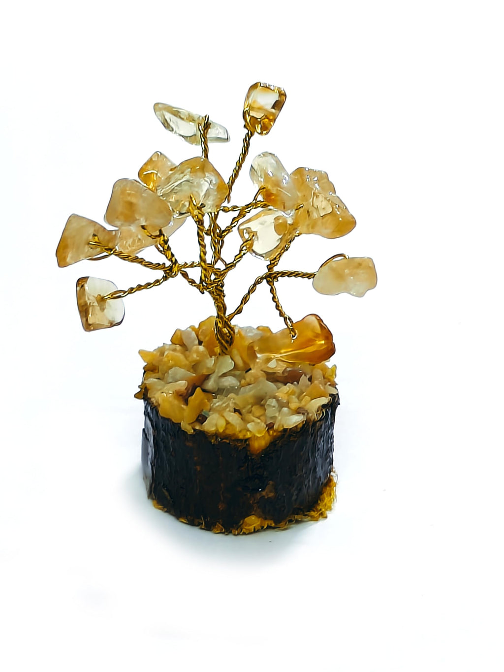 Astroghar Yellow Jasper 15 Crystals Chip Mini Tree