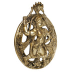 ARTVARKO Brass Hanuman Bajrang Bali Murti Wall Hanging for Entrance Door Living Room, Decorative décor Showpiece Good Luck Home Office Gift 8 Inches