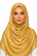 organza zimmer hijab (antiq gold)