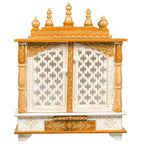 Vo creative Decor Wooden Home Temple Pooja mandir 18 x 12 x 24 Inch