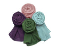 ICW Women Soft Chiffon Georgette Scarves Shawl Stoles Long Scarf Wrap Head Scarves (Pack Of 4 Pc), For Female, Multicolor