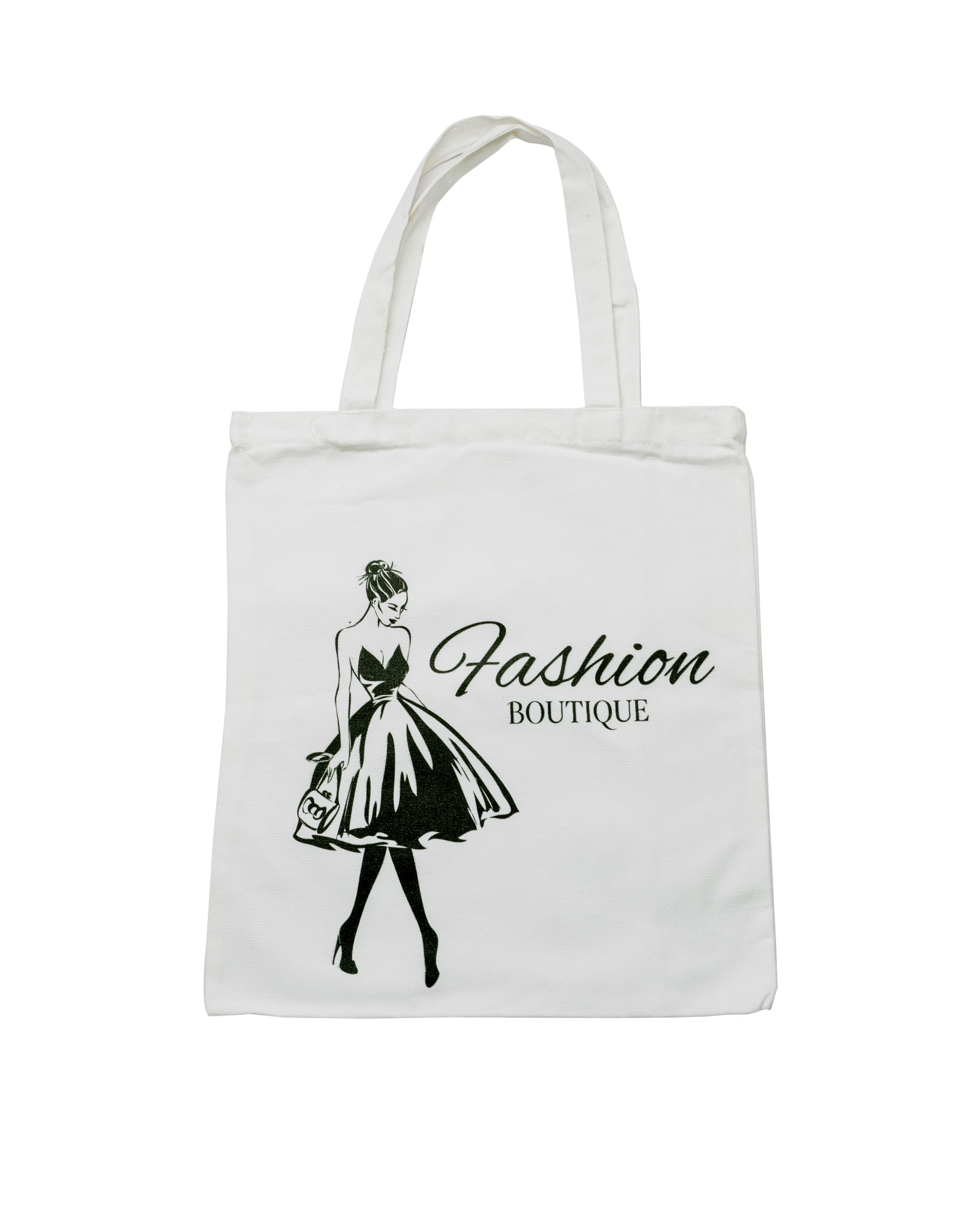 MADHAV ENTERPRISES Women’s Tote Bag – Reusable Cotton Shopping Bag, Stylish Printed Shoulder Tote for Shopping, Work, Travel, and Daily Use (Fashion Boutique)