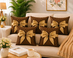 JDX Fancy Cushion Cover for Living Room and Sofa, 8074_Brown